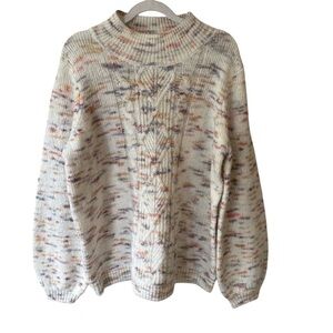 Ricki's Cream Cowl Neck Sweater Cozy Knit